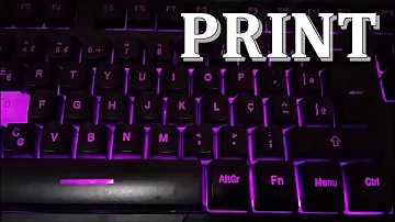 Como tirar print no PC teclado inglês?
