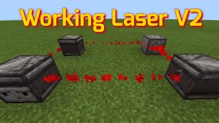 Working Lasers in Minecraft V2 (Command block Creation) MCPE @DhenryPH