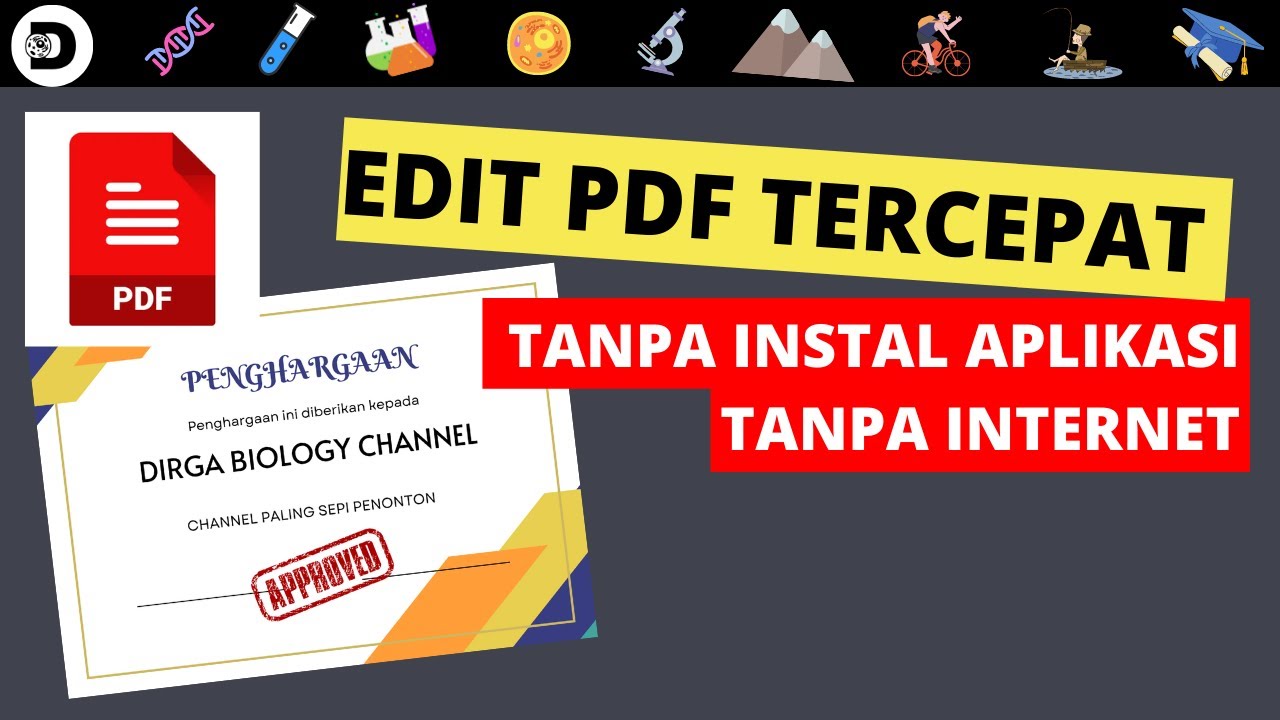 EDIT PDF TANPA INSTAL APLIKASI DAN TANPA KONEKSI INTERNET DIRGA Edit pdf tanpa instal aplikasi dan tanpa koneksi internet dirga