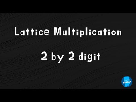 Lattice Multiplication 2 by 2 digit