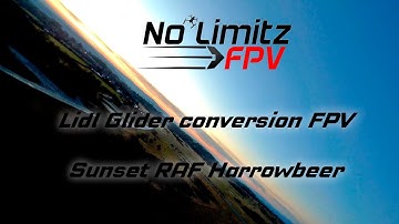FPV sunset Lidl glider conversion
