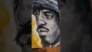 Andre 3000 complete painting process.