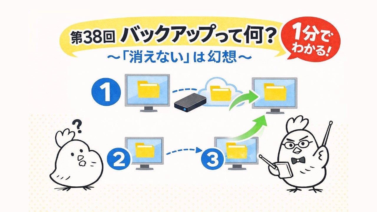 第38回 バックアップの意味、知ってますか？ ～「消えない」は幻想～