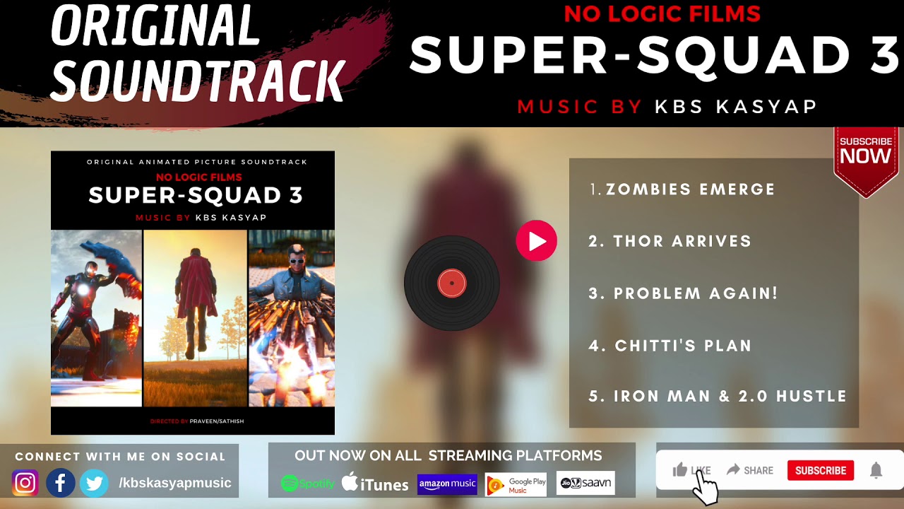 Super-Squad 3 (Original Soundtrack BGM) | KBS Kasyap | NO LOGIC FILMS