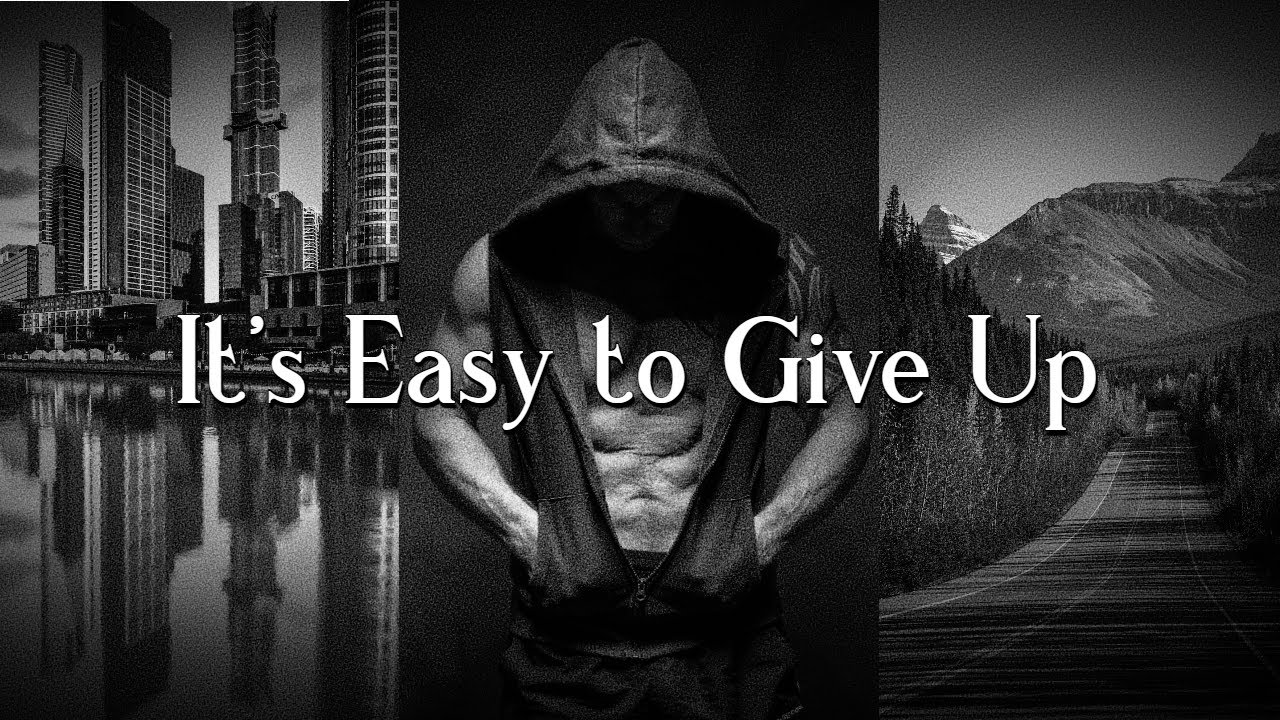 All It Takes is You Getting Up