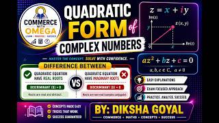 Quadratic Form of Complex Numbers | One Shot | Mathematics | class 11th | Diksha Goyal