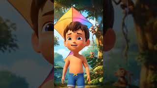 the small boy and kite 🪁🫅 #youtube #ai #kite #kids #yshorts #youtubekids #kidsdreams #villagekids