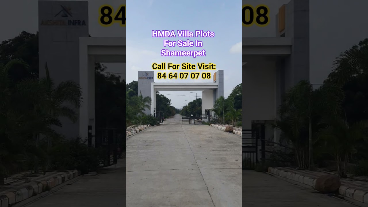 Villa Plots For Sale In Shamirpet 