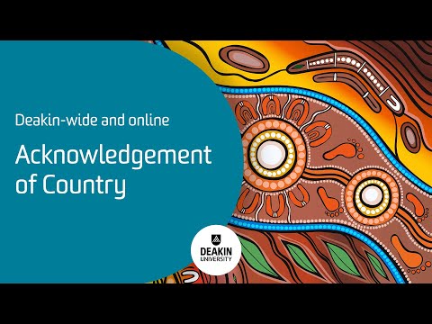 Acknowledgement of Country: Deakin-wide and online