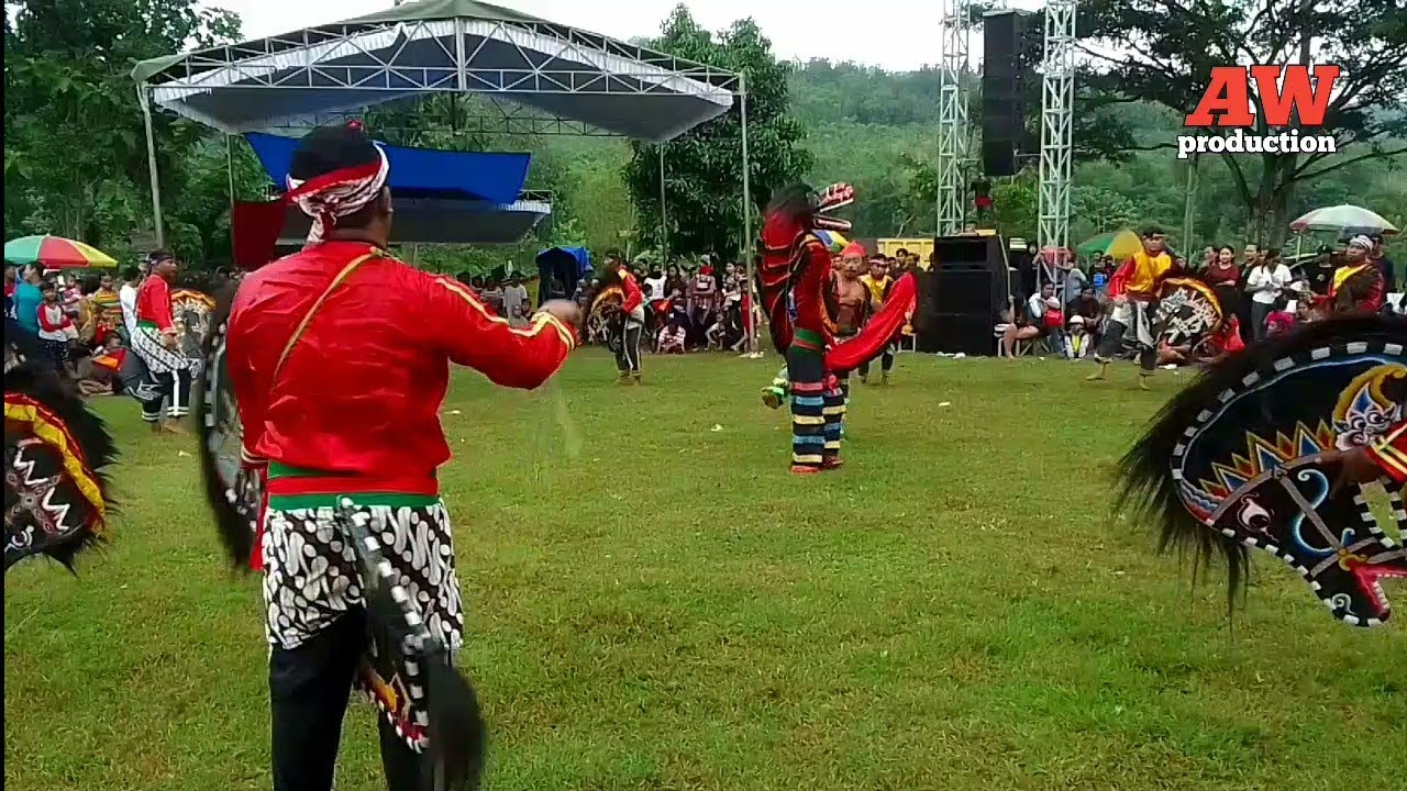 JARANAN JOWO TURONGGO JATI PERANG SINGO BARONG. live di lapangan Kedungcangkring Pagerwojo