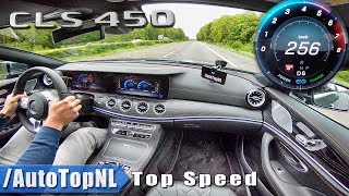 2019 Mercedes Benz CLS 450 4Matic TOP SPEED on AUTOBAHN by AutoTopNL