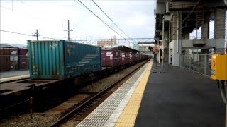 JR貨物 EF210-1号機[岡](代走) 貨物列車7053レ【JRFウィングコンテナ積載!!】