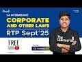 CA Inter Corporate &amp; Other Laws | Sept 2025 RTP | Detailed Step-by-Step Answers | CS Anoop V