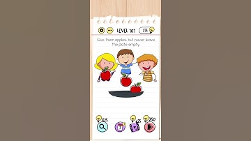 Brain Test Level 101 Answer - Give them apples, but never leave the plate empty