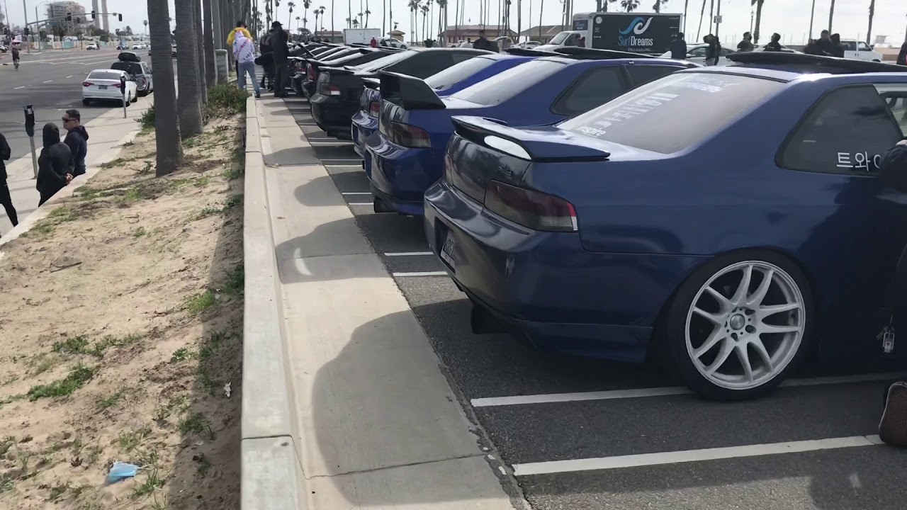Huntington Beach Honda Prelude Meet & Cruise to Tasty Sandwiches YouTube