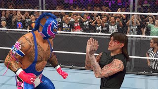 WWE 2K24 Rey Mysterio vs. Dominik Mysterio In A Steal Cage Match