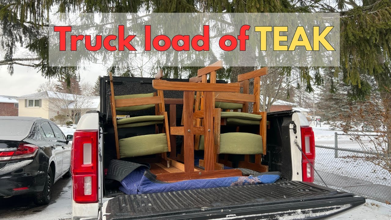 RETRO Teak Dining Set gets much needed RESTORATION!