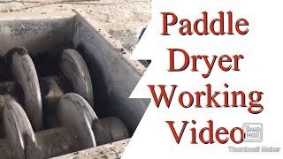 Paddle Dryer working Video, Sludge dryer video, Sludge machine, Dewatering, STP