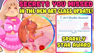 Secrets You Missed In The New Art Class Update Royale High Campus 3 Update
