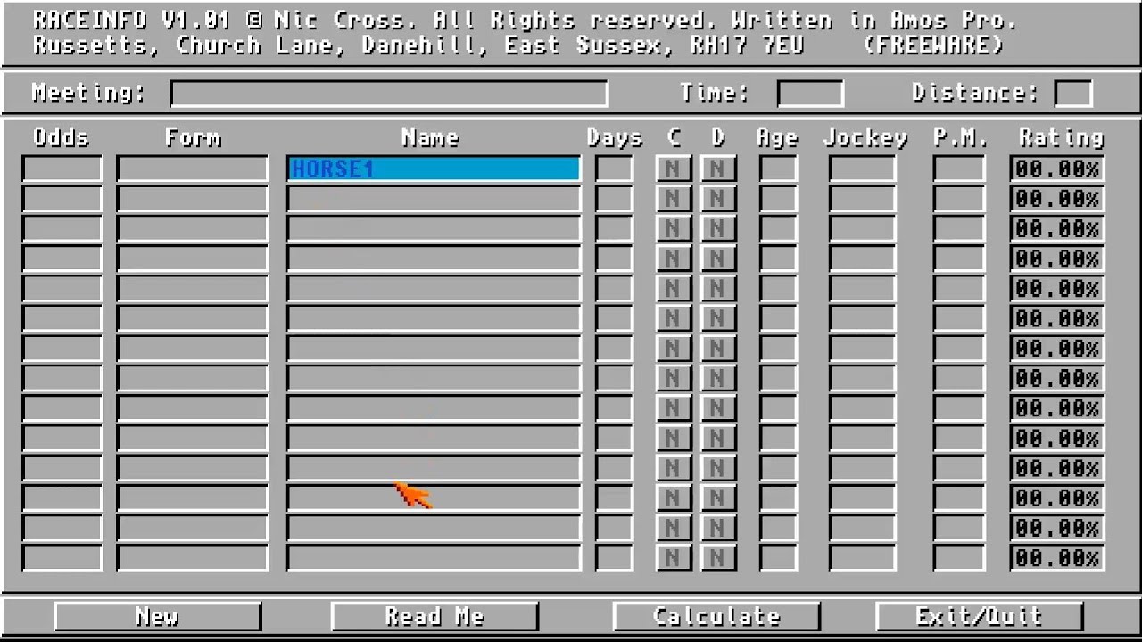 AMIGA RIV 101 In AMOS By Nic Cross ITS Horse Racing Predictor Lha YouTube amiga-riv-101-in-amos-by-nic-cross-its-horse-racing-predictor-lha-youtube