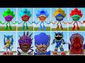 ALL NEW SONIC SUPER FAMILY VS EVOLUTION OF ALL SONIC BLUES TAPES ? in Garrysmod!,...