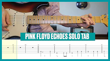 Pink Floyd - Echoes Live at Pompeii Guitar solo Cover / Guitar Tab / Tutorial / Lesson