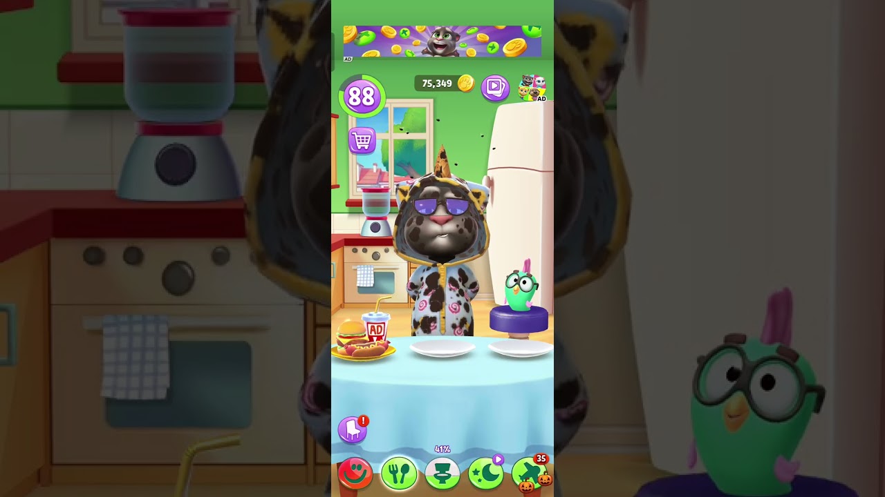 Talking tom cat cartoon 😹😹