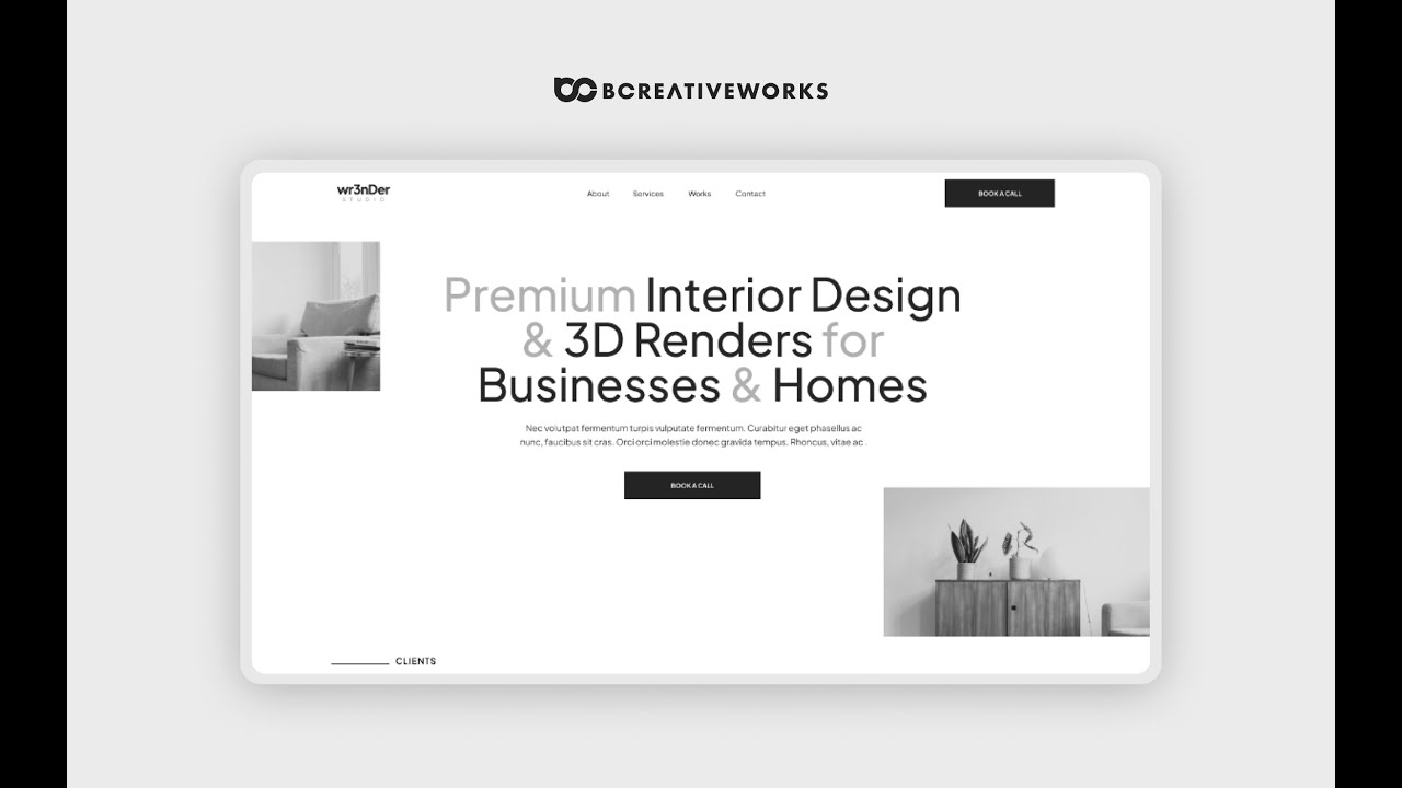 Figma Web Design Speed Art 15 - Interior Designer Website Wr3nDer - YouTube