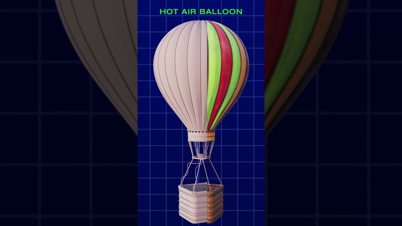 Hot Air Balloon | Maya | Substance 3D Painter | Full Video Link in the Description  