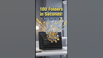 "Create 100 Folders in Seconds with Python 🚀 | Office Hack" #PythonAutomation