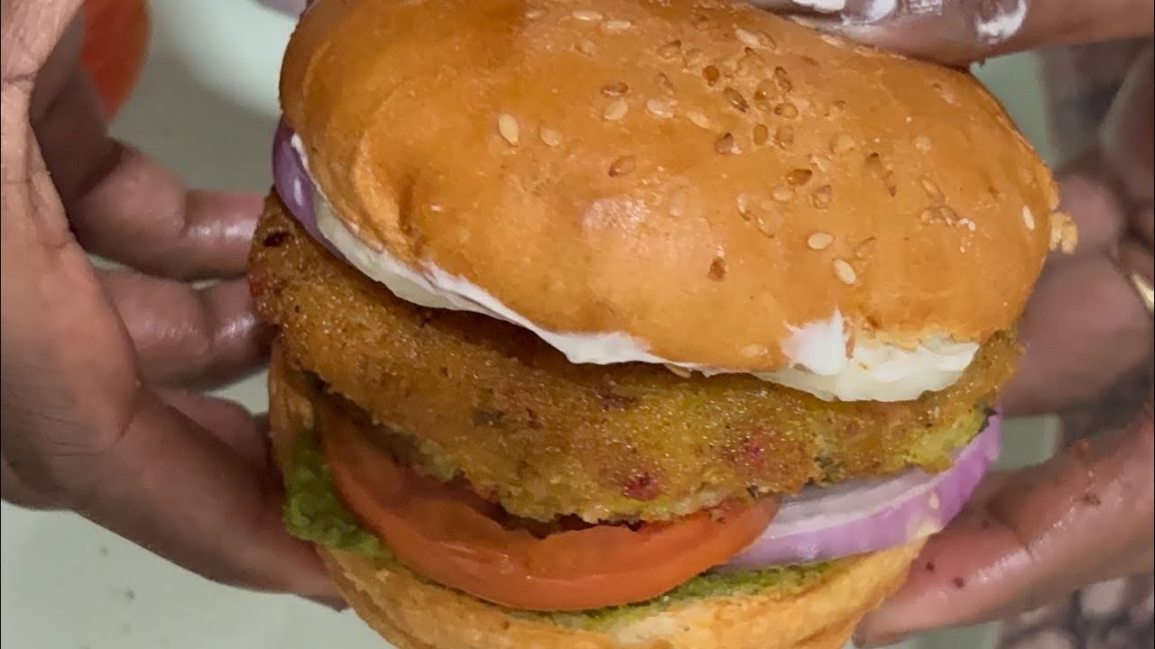 Making a Delicious Homemade Burger | Simple & Tasty Recipe 