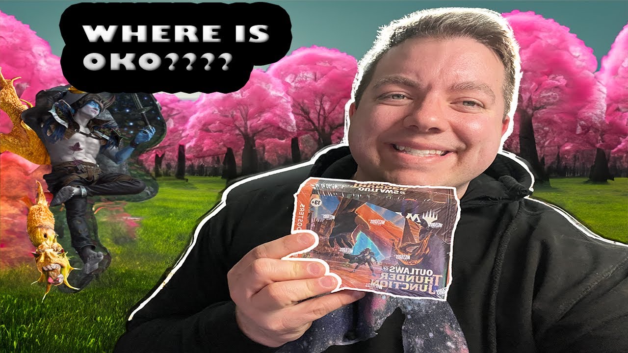 WE HIT IT AN INSANE WANTED POSTER! Outlaws of Thunder Junction collector  booster box opening
