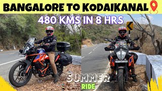 The Fastest Bangalore to Kodaikanal ride on KTM 390 Adventure✌| Day1