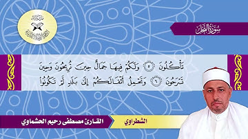 سورة النحل  - القارئ مصطفى رحيم الحشماوي  - الشطراوي