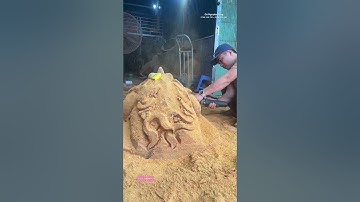 Wood carving | Điêu khắc gỗ tượng con cóc gỗ thơm ngọc am siêu to