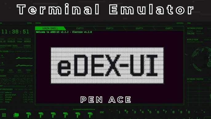 Pretend to be a Movie Hacker with eDEX-UI Terminal Emulator