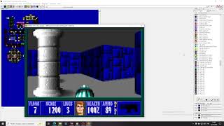 Wolfenstein 3D Holowall example from my mappack