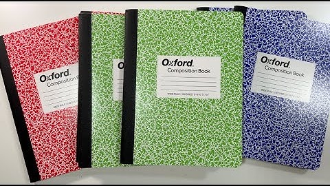 Oxford Composition Books 6 Pack Unboxing
