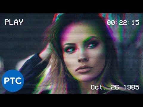 Photoshop Tutorial: VCR VHS Camcorder Glitch Effect [FREE PSD TEMPLATE INCLUDED]