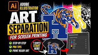 Adobe Illustrator Art Separation Tutorial for Screen Printing. Includes film output