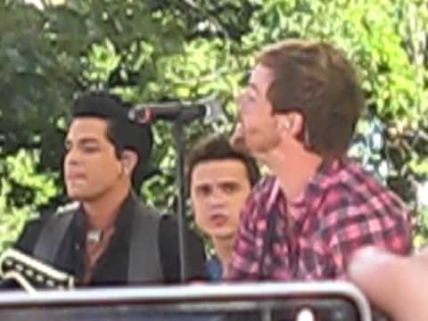 Adam Lambert, Kris Allen, David Cook at GMA , 8/7/...