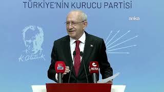 CHP Genel Başkanı Kemal Kılıçdaroğlu, basın açıklaması yapıyor #Canlı