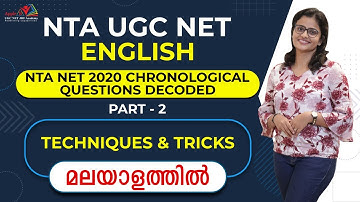 Chronological Questions NTA June 2020 Part 2 | Techniques & Tricks | NTA UGC NET English | APPLE B