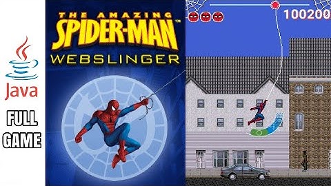 THE AMAZING SPIDER-MAN WEBSLINGER - Java Game (Full Gameplay No Commentary)