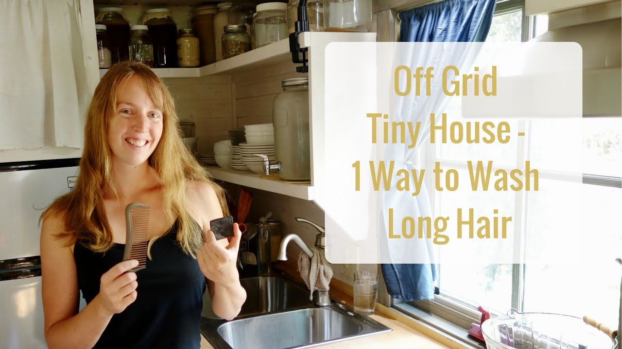 Life in a Tiny House called Fy Nyth - Off Grid Tiny House Quick Hair Wash Idea - 8/25/17