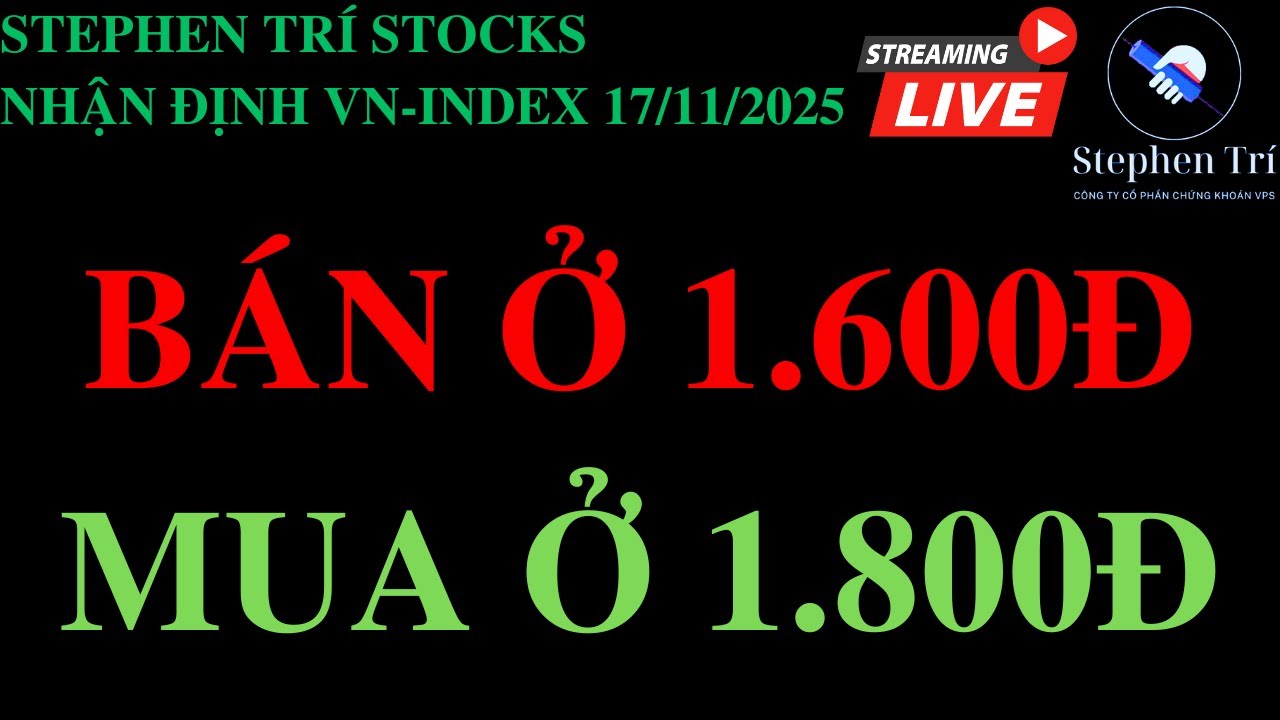 🔴VN-INDEX 17/11/2025: Nhà đầu tư bán ở 1.600đ chờ về 1.500đ - Nhưng mua ở 1.800đ
