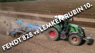 4Kᵁᴴᴰ April 2024: Fendt 828 Vario and Lemken Rubin 10 disc harrow