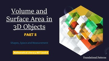 MLMS4 Shapes Space and Measurements: Calculating Volume and Surface Area Part 2
