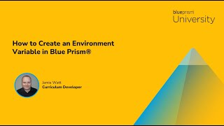 How To Create an Environment Variable in SS&C Blue Prism