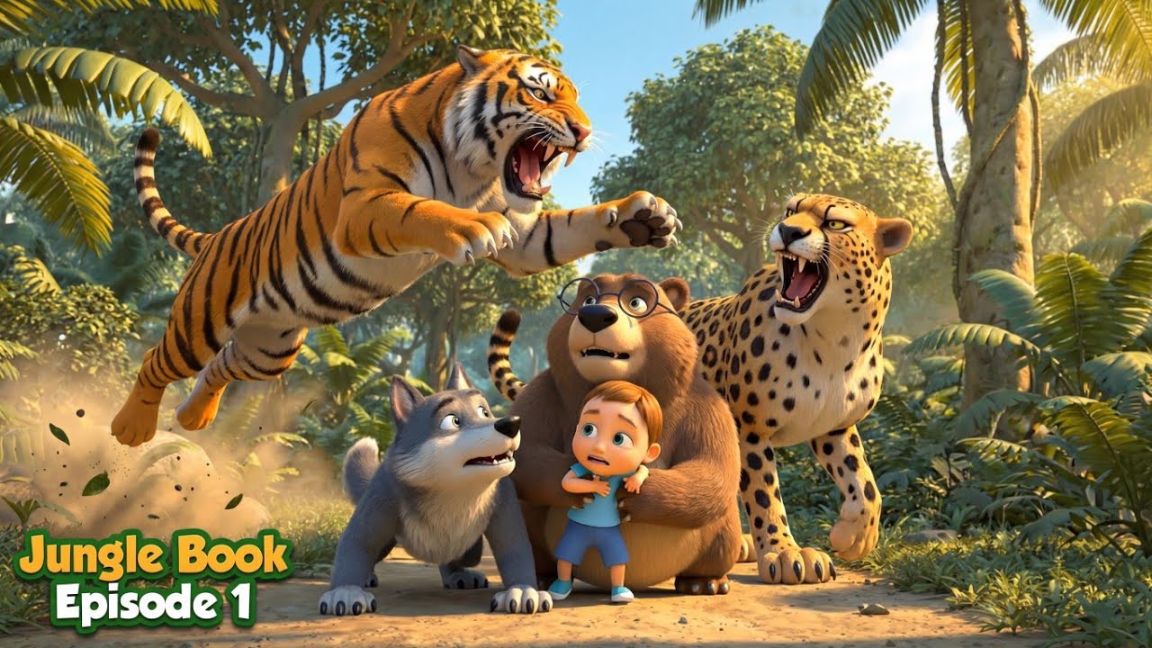 Jungle Book | Hindi Kahaniya | Mega Episode 1  | Animation Cartoon
